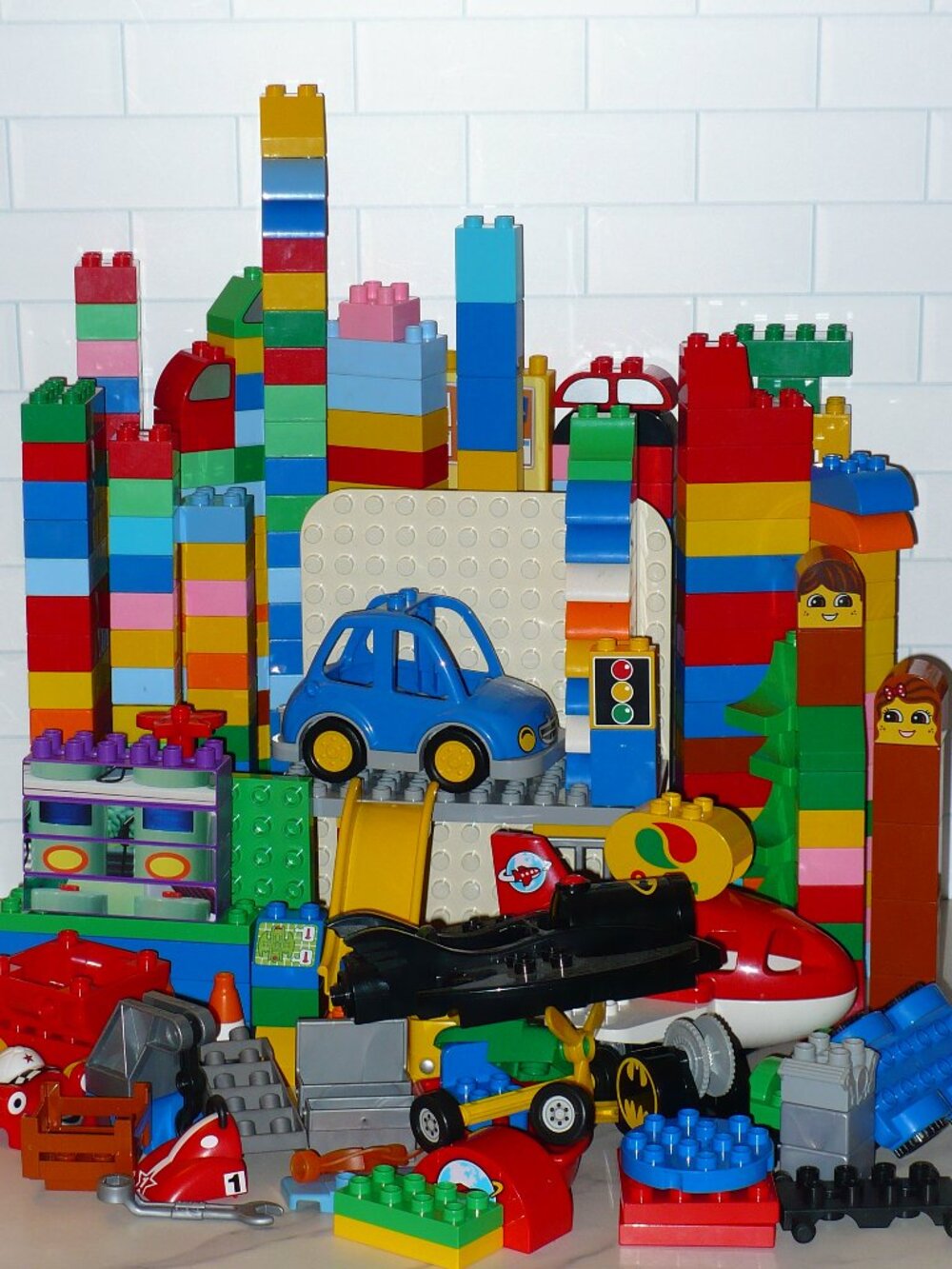 Huge Lego Duplo Brick Builder Lot of Blocks ~ Mega Bloks too!